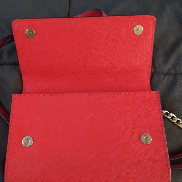 Burnt Red Micheal Kors Crossbody Purse - Picture 8 of 11